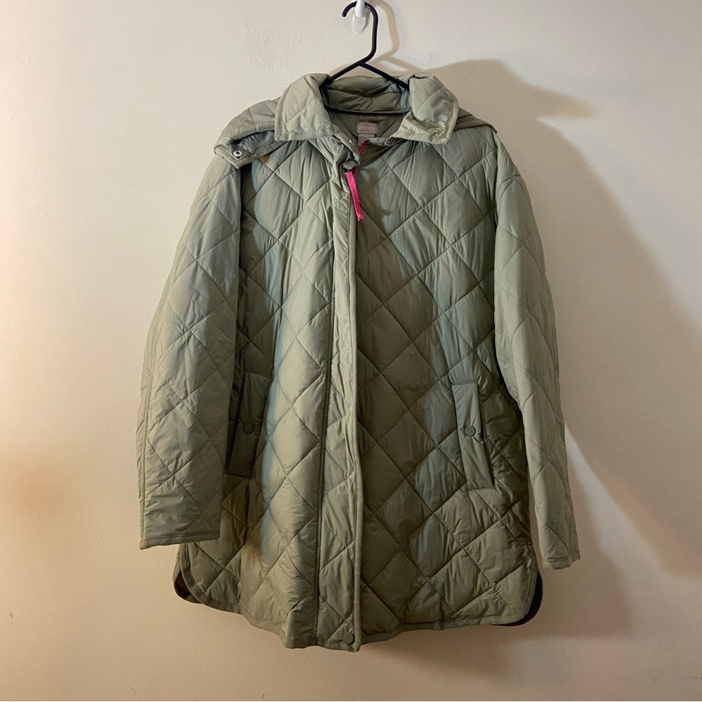 Chico’s Mid Length Quilted Jacket